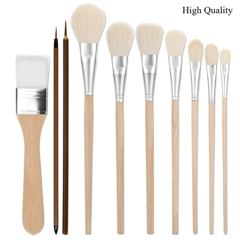 Gouache Paint Set - Zestaw profesjonalnych pędzli z mieszanki włosia